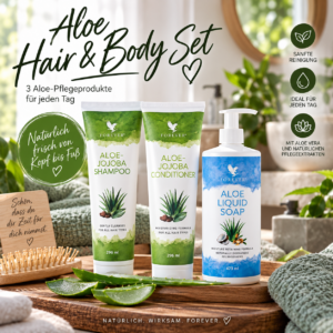 Aloe Hair & Body Set – Aloe-Pflege von Kopf bis Fuß